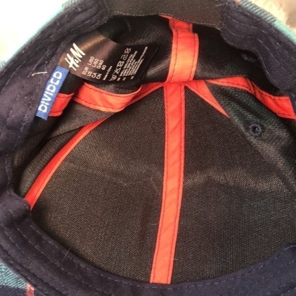 H&M | H&M DIVIDED Flat Brim Teal Flannel Hat, Size L/60 - Picture 5 of 5